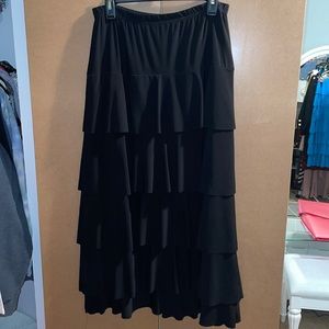 *ON HOLD* Black 5 Layer Ruffle Skirt